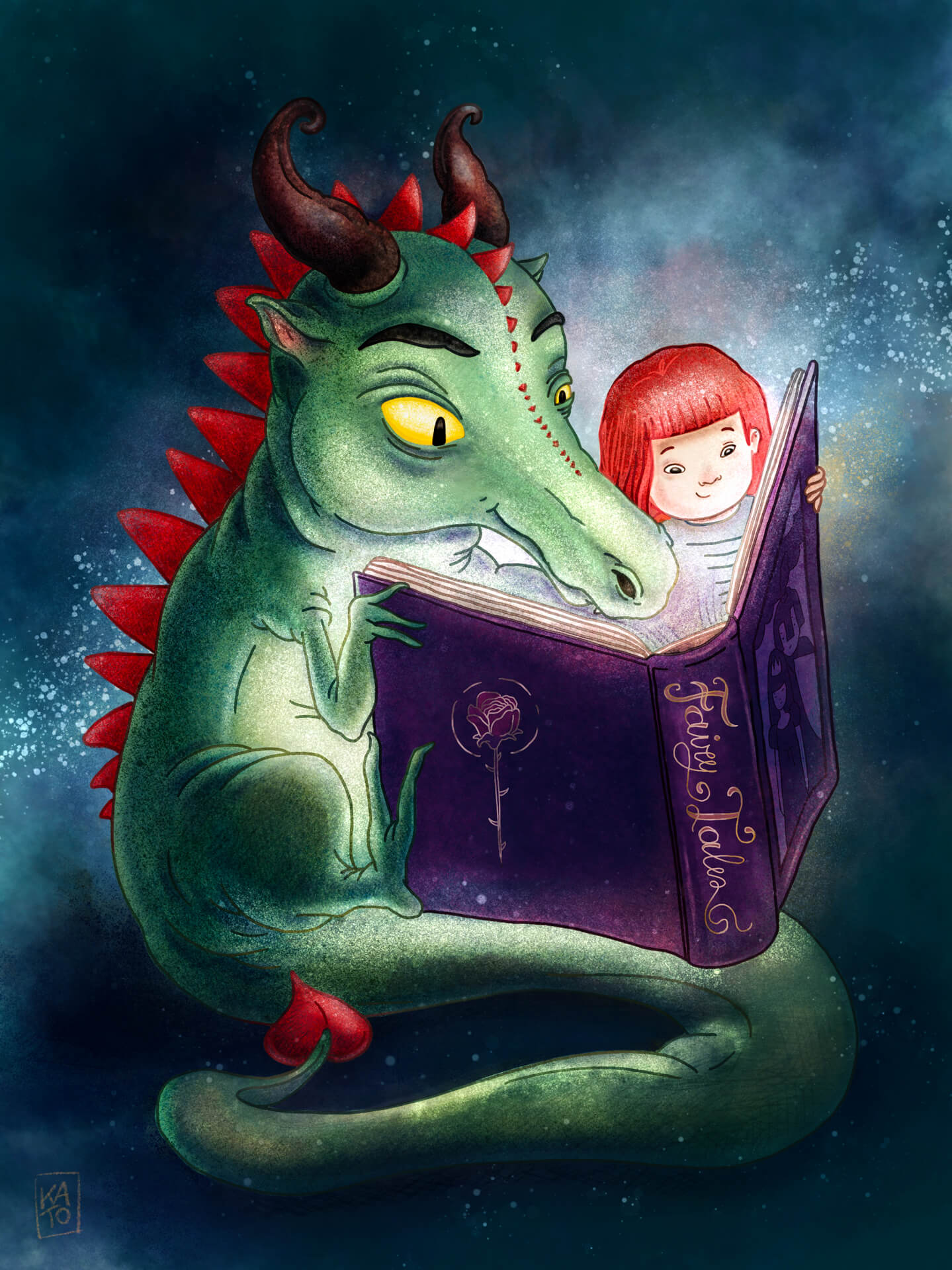 Children Illustration Dragon